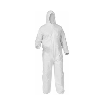 Overol de Protección Tipo Tyvek de Polipropileno con Capucha